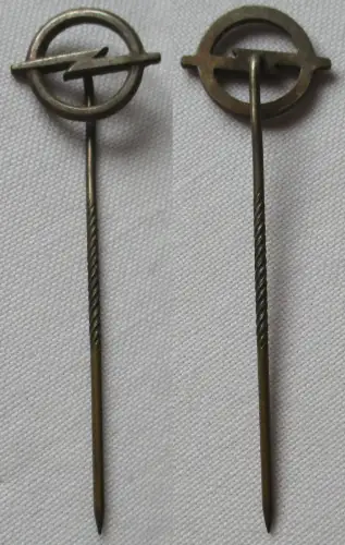 alte Anstecknadel Logo Fahrzeughersteller Opel um 1960 (136320)