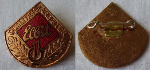 DDR Anstecknadel Firmenabzeichen VEB Elbit Qualitätsarbeiter (151008)