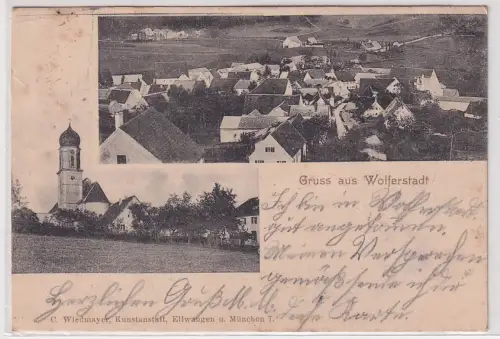 905521 Mehrbild Ak Gruss aus Wolferstadt 1903