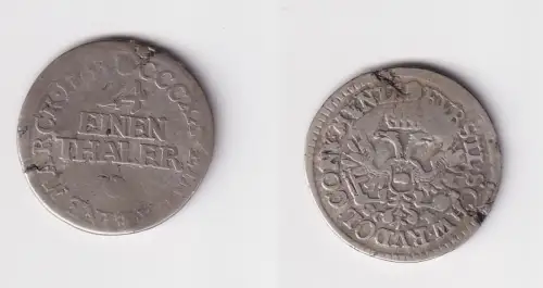 1/24 Taler Silber Münze Schwarzburg Rudolstadt 1763 s (119770)