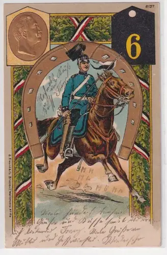 98425 Präge Ak Mainz Dragoner-Regiment Nr. 6, 1909