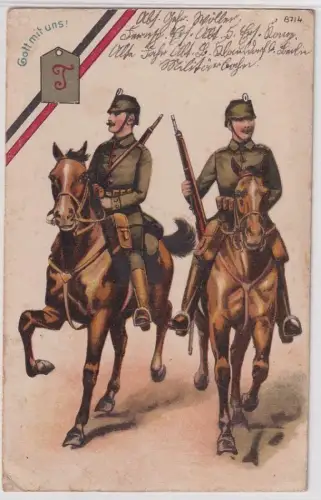 24799 Feldpost Ak Berlin Klausdorf Fernsprech Ersatz Abteilung 5