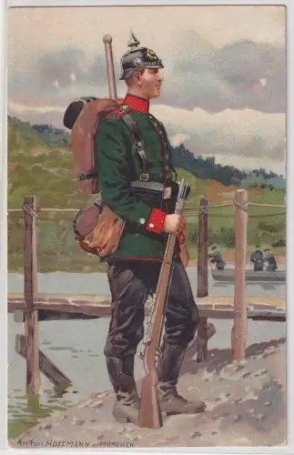89029 Deutsche Armee Künstler Postkarten sächs.Soldat 1911
