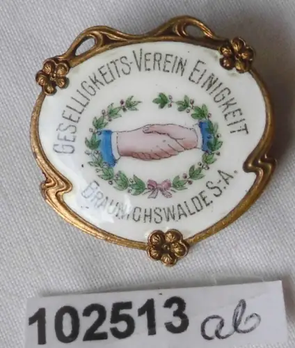 rare Anstecknadel Braunichswalde S.-A. Geselligkeitsverein Einigkeit (102513)