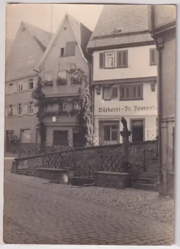 58313 Foto Ak Wimpfen Bäckerei Fr. Feyerabend um 1930