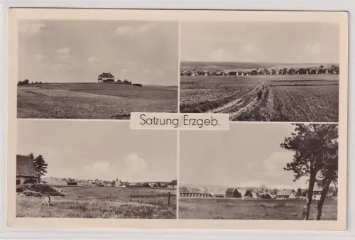 98050 AK Satzung Erzgebirge - Dorfansichten 1956