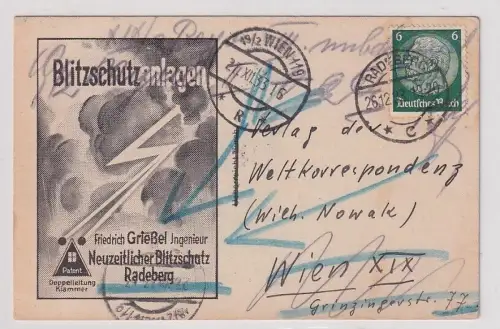 35583 AK Blitzschutzanlagen Ingenieur Friedrich Grießel Radeberg 1933