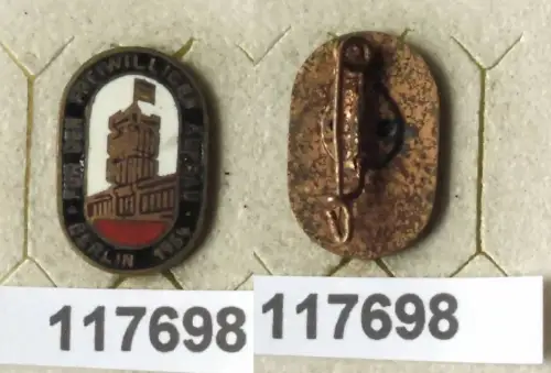 DDR Abzeichen Berlin für den freiwilligen Aufbau 1954 (117698)