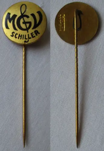 emailliertes Abzeichen Männergesangverein Schiller H. Aurich Dresden (134833)