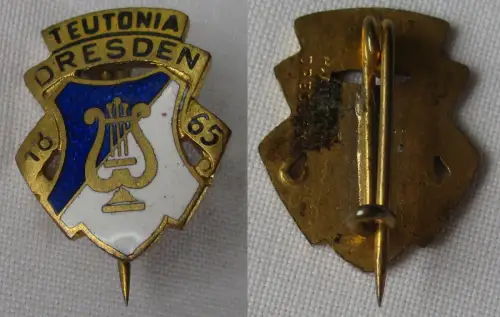 emailliertes Abzeichen Männergesangverein Teutonia Dresden 1865 Aurich (133667)