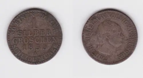 1 Silbergroschen Münze Preussen Wilhelm IV. 1855 A f.ss (161363)
