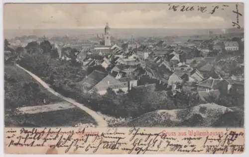 99402 Ak Gruß aus Waltershausen vom Ziegenberg 1900