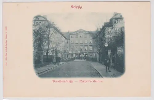 77449 Ak Leipzig Dorotheenstraße Reichelts Garten um 1900