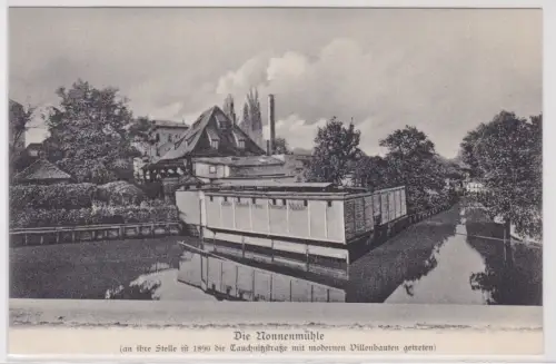 901956 Ak Aus Leipzigs alten Tagen - Nonnenmühle später Tauchnitzstr. m. Villen