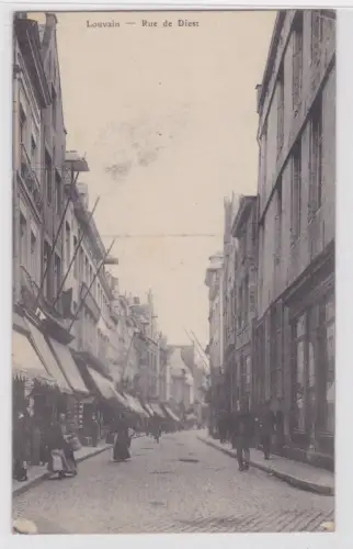 77380 AK Louvain (Löwen) - Rue de Diest, Straßenansicht mit Geschäften