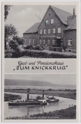 903158 Mehrbild Ak Strücken bei Rinteln an der Weser Gasthof "Zum knickkrug"1956