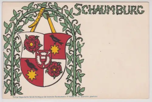903045 Wappen Ak Schaumburg um 1925