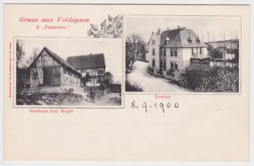 903039 Mehrbild Ak Gruß aus Voldagsen bei Naensen Gasthaus, Domäne 1900