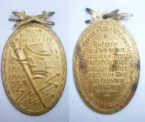 Medaille Kyffhäuserbund Treue im Weltkrieg 1914/1918