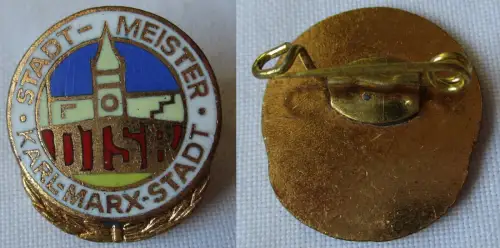 DDR Abzeichen DTSB Turn- und Sportbund Stadt-Meister Karl-Marx-Stadt (105158)