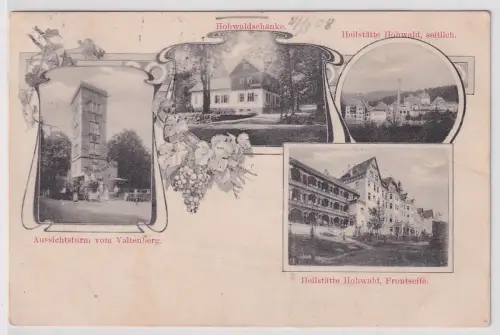 902597 Mehrbild Ak Heilstätte Hohwaldschänke 1918