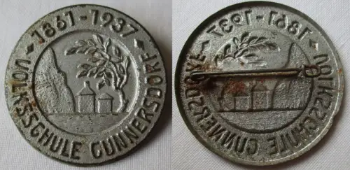 Abzeichen Volksschule Cunnersdorf 1861 - 1937 (125103)