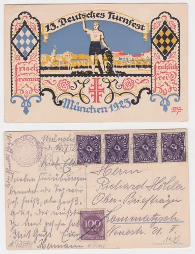 902756 Künstler AK 13. Deutsches Turnfest München 1923