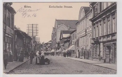 56356 Feldpost Ak Mitau Jelgava katholische Strasse 1916