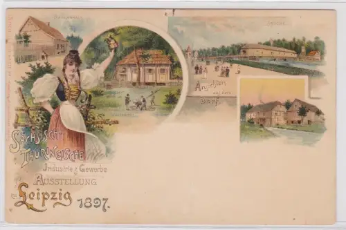 904305 AK Sächsisch-Thüringische Industrie- & Gewerbe Ausstellung Leipzig 1897