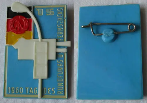 DDR Abzeichen Tag des Rundfunks und Fernsehens 1960 15 Jahre (111728)
