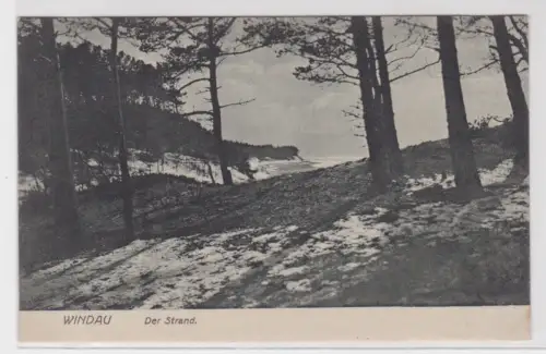 905339Ak Windau der Strand um 1915
