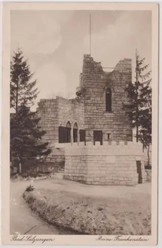 61957 Ak Bad Salzungen Ruine Frankenstein 1928