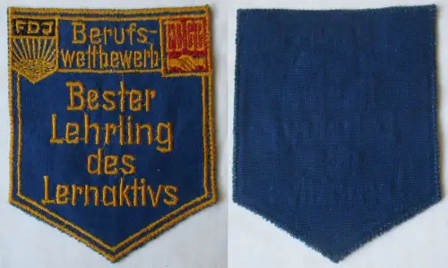 DDR Aufnäher Berufswettbewerb Bester Lehrling des Lernaktivs FDJ FDGB (164526)