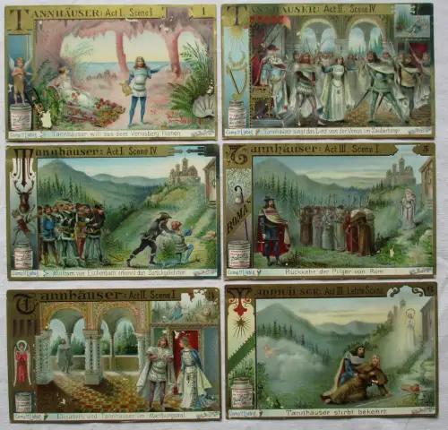 Liebigbilder Serie 341 Tannhäuser (Oper), komplett 1896 (4/153449)