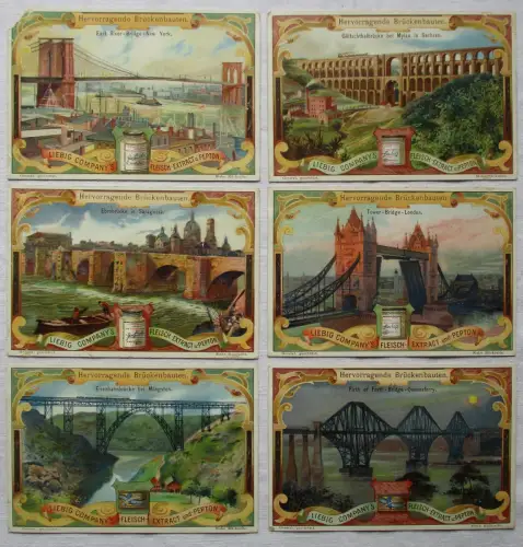 Liebigbilder Serie Nr. 430 Hervorragende Brückenbauten 1899 (6/136699)
