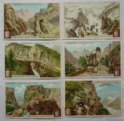Liebigbilder Serie Nr. 496 Gebirgspässe 1901 (4/113457)
