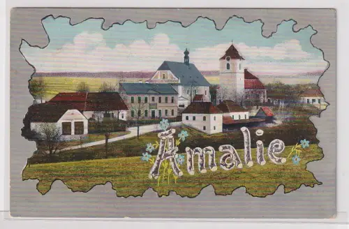 903587 Ak Amalie Sachsen? Ortsansicht um 1900