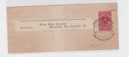 66834 Ganzsachen-Zeitungsschleife des Deutsch-Österr. Alpenverein 40 Heller