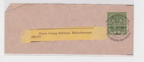 45363 Ganzsachen-Zeitungsschleife des Deutsch-Österr. Alpenverein 5 Heller