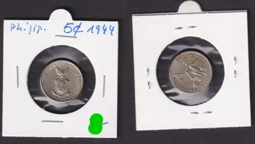 5 Centavos Münze Philippinen 1944 United States of America (167583)