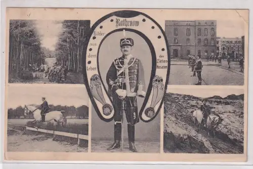 908362 Ak Rathenow Bilder aus dem Leben der Zieten Husaren 1910