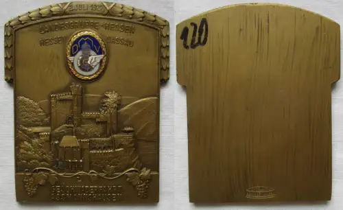 Bronze Plakette Geschwaderfahrt Assmannshausen Landesgruppe Hessen 1927 (106287)