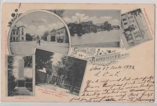 904142 Mehrbild Ak Gruß aus Bornhöved Bundeshotel Suhrs Gasthof usw. 1898