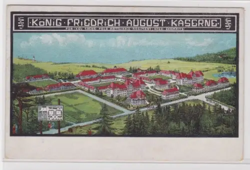 905864 Ak Chemnitz König Friedrich August Kaserne für Feldartillerie-Reg. Nr. 68