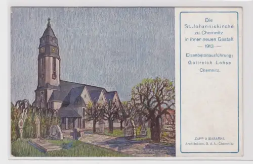 905680 AK Chemnitz -St. Johanniskirche in ihrer neuen Gestalt 1913