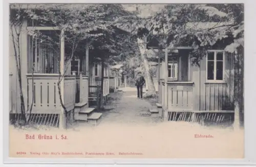 905752 Ak Grüna - Eldorado, Vorderansicht mit Bungalows 1905
