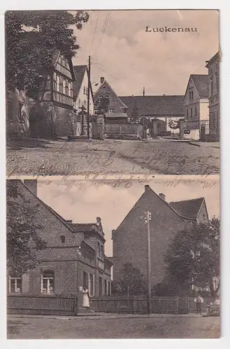 51080 Mehrbild Ak Luckenau bei Zeitz Ortsansichten 1918
