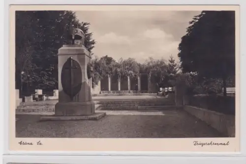 905508 Ak Grüna in Sachsen Kriegerehrenmal 1939