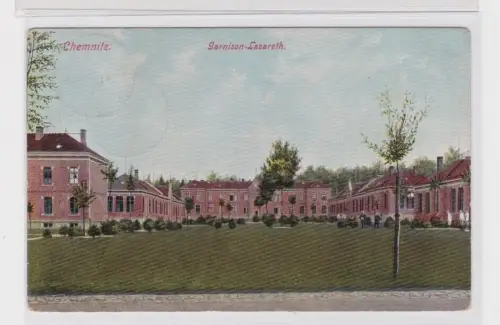 906458 Ak Chemnitz - Garnison-Lazareth,Straßenansicht mit Rasenpartie 1906