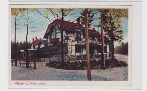 906175 AK Chemnitz - Waldschänke, Straßenansicht